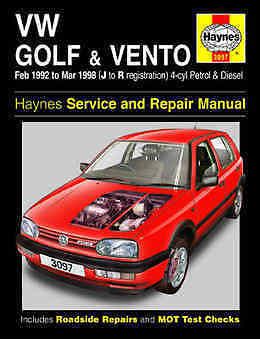 Volkswagen Vento Repair Manual Haynes Workshop Service Manual 1992-1998 3097