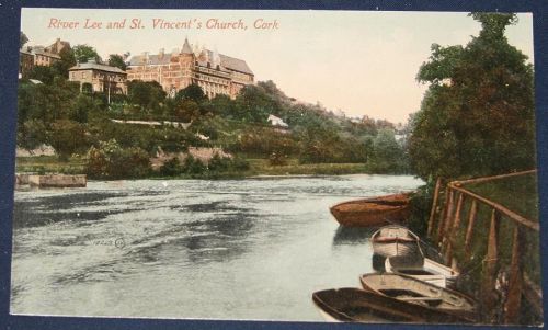 River Lee, St. Vincent&#039;s Church, Cork, Ireland Postcard