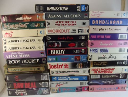 Lot of 36 Beta Movie Video Cassettes Cult Classic Action Scifi Drama Comedy War