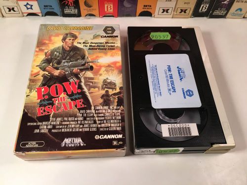 * P.O.W. The Escape Betamax NOT VHS 1986 War Action Beta David Carradine 80&#039;s