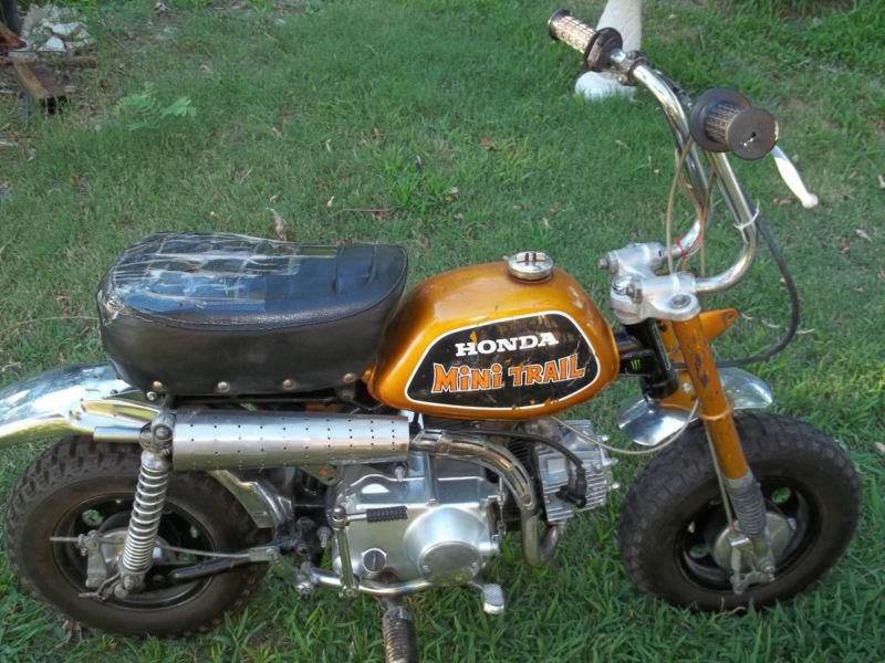 1972 HONDA Z50 MINI TRAIL GOLD WITH UPGRADES AND EXTRA 49cc ENGINE READ!!!