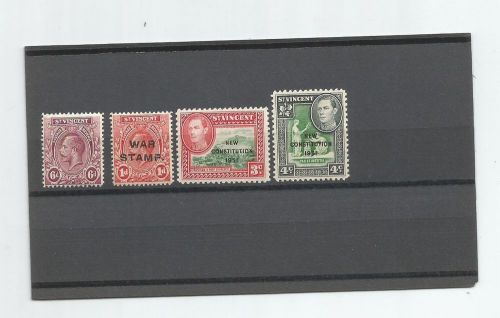 Mint St Vincent #76, 176-177 &amp; MR1 Stamps -- c.v. $16.85