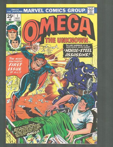 Omega the unknown #1 ~ ed hannigan cvr ~ 1976 (9.0) wh