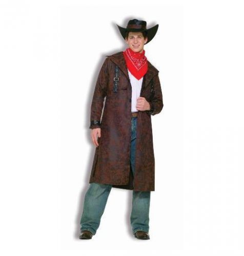 NEW Forum Novelties Men&#039;s Teenz Desperado Costume, Hat, Duster Coat