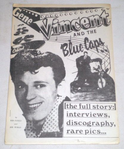 Vintage Rock N&#039; Roll Gene Vincent &amp; Blue Caps Story By Rob Finnis