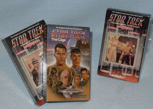 Lot of 3 original star trek tv series betamax tapes. old beta, science fiction