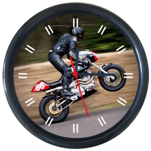 Irving vincent motorcycles pattern design round wall clock new
