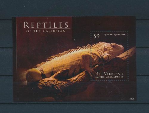 LF26590 St Vincent iguana animals fauna flora reptiles good sheet MNH