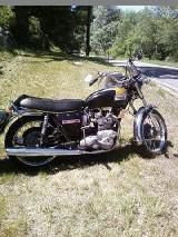 Classic all original 1974 Triumph Trident T-150 Motocycle Boston Bruins Blk/Gold
