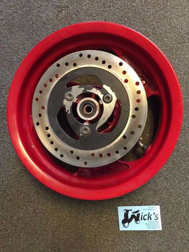 2005 Kymco Super 8 Front Wheel Rim With Disc Brake Rotor. -Scooter - Moped