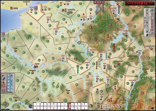Vento Nuovo Wargame 1914 - Germany at War, Mounted Map Zip SW