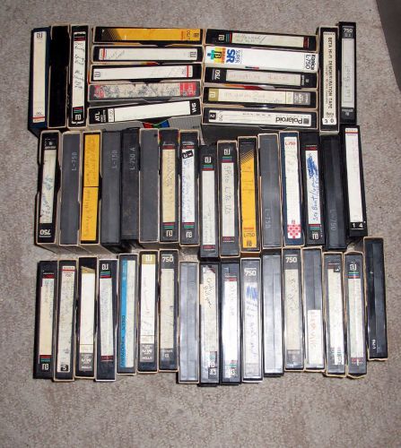 BETAMAX BETA Video Pre-Recorded TAPES Used Blank Lot of 48