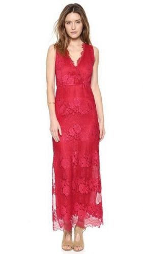Twelfth St. by Cynthia Vincent -Sleeveless Lace Maxi Dress - Size Small - Worn 1