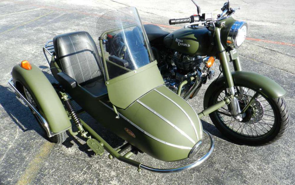 2014 royal enfield c5 army with sidecar  standard 
