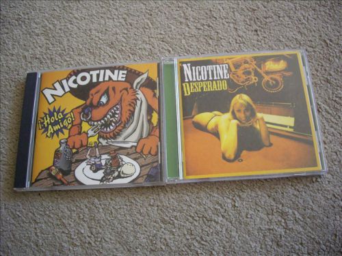 (2) NICOTINE Music CDs (Hola Amigo &amp; Desperado) Japanese Rock