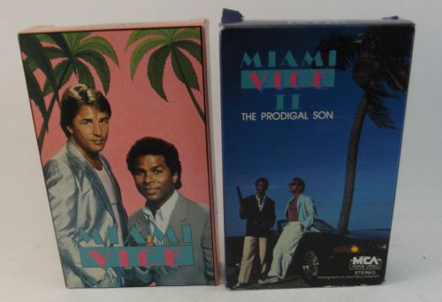 Miami Vice Movie Lot Part 1 and 2 Beta Betamax Don Johnson 80s Classic