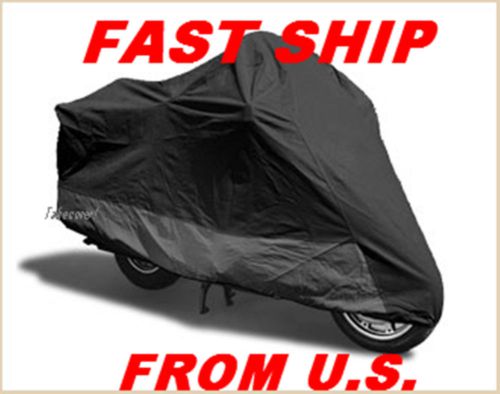 kymco 500cc xciting ALL BLACK Motorcycle Cover QC - L 2