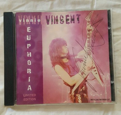 VINNIE VINCENT ~ EUPHORIA Signed CD **Rare**