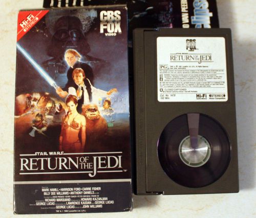 Beta/Betamax: Star Wars: Return of the Jedi: video cassette CBS FOX rare tape