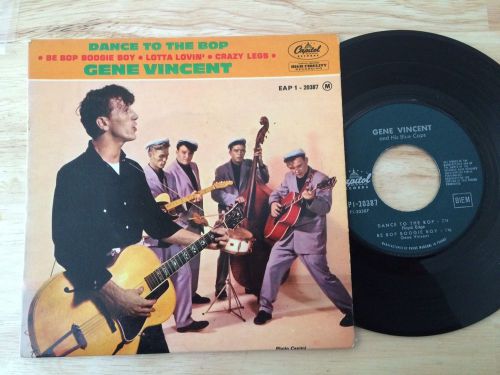 RARE FRENCH EP GENE VINCENT DANCE TO THE BOP