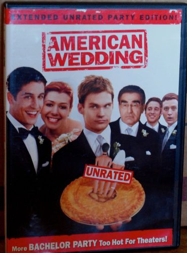 DVD American Wedding -Jason Biggs Alyson Hannigan 2003 unrated