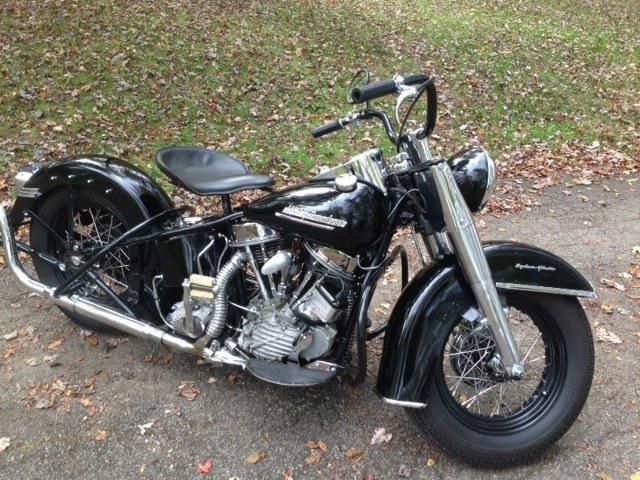 Vintage Harley Panhead EL, Police bike 61ci