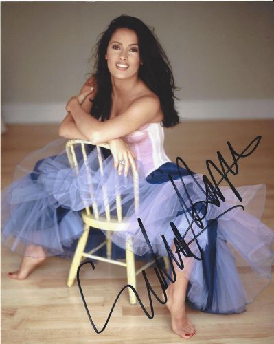 Salma hayek signed authentic 8x10 photo w/coa sexy actress desperado savages