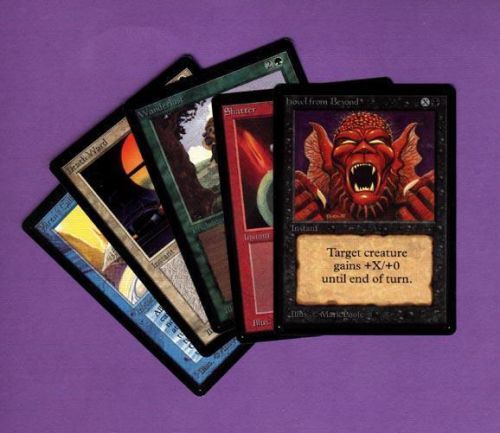 MTG BETA~LOT OF 5 DIFFERENT CARDS UNPLAYED