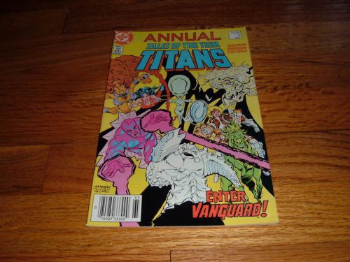 TALES OF THE TEEN TITANS Annual #4 1986 ED HANNIGAN art comic book Vintage old