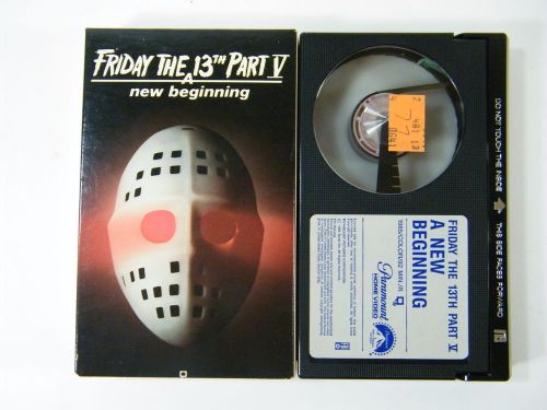 Friday The 13th Part V: A New Beginning Beta Tape Cassette Movie 1823 Rare