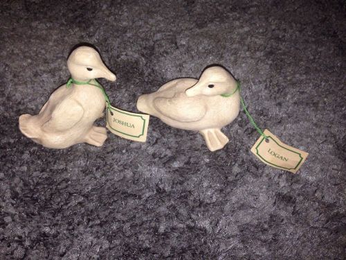 Pair Of Ducklings from the Original Carving by Vincent Giannetto Logan &amp; Joshua