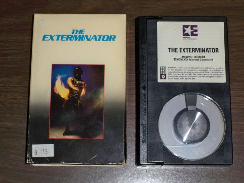 THE EXTERMINATOR - BETA RARE - 1980 Robert Ginty - CULT ACTION - EMBASSY