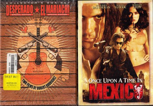 EL MARIACHI DESPERADO ONCE UPON A TIME IN MEXICO DVDs 043396017184 043396087170