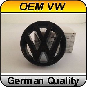 OEM Volkswagen VW Front Grill Badge Emblem Black Golf GTI Jetta MK2 MK3 Vento