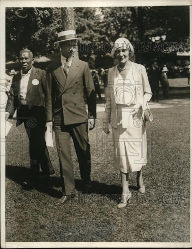 1930 Press Photo Baron Taube and Mrs. Vincent Hubble