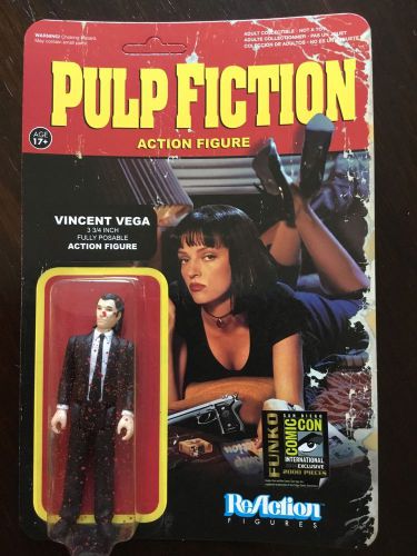 Funko Reaction Figures - Pulp Fiction Vincent Vega Bloody Comic Con Exclusive