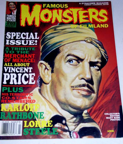 FAMOUS MONSTERS OF FILMLAND #203 HORROR FANZINE THE VINCENT PRICE ISSUE