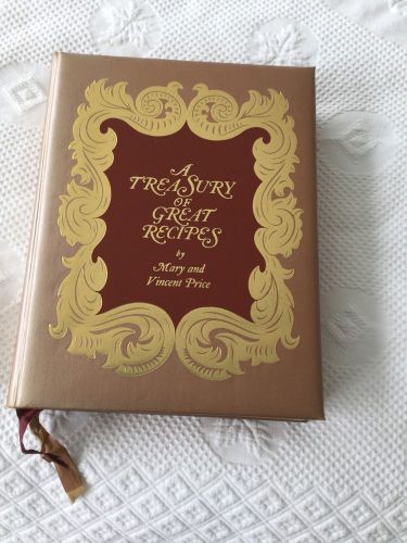 Mary And Vincent Price A Treasury Of Great Recipes 1965 1st Printing Super!