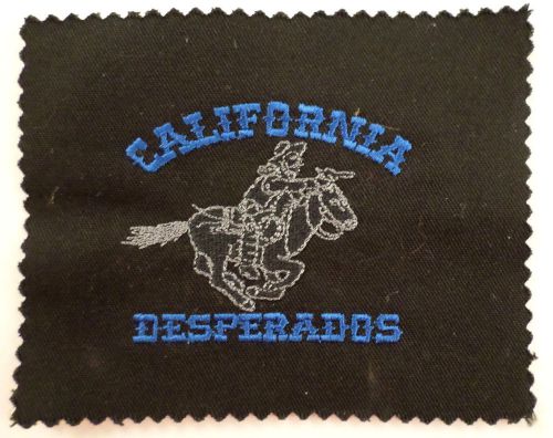 California Desperados Horse Rider Uniform Patch #Version 2