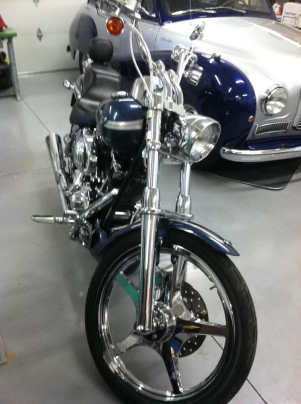 Harley Davidson 2003 Softail Deuce 100th Anniversary Bike FXSTD 1450 CC's Blue