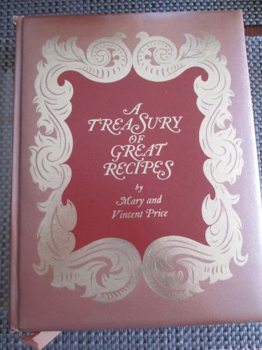 Vincent Price Treasury of Great Recipes First Edition (1965) 65-10310