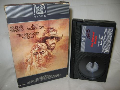 THE MISSOURI BREAKS Beta Betamax Tape video MOVIE Marlon Brando, Jack Nicholson