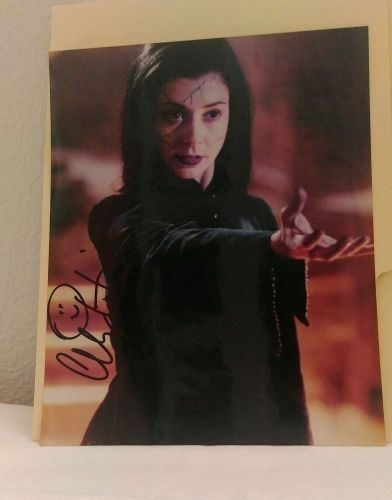ALYSON HANNIGAN Hand Signed 8x10 Photo Willow Buffy the Vampire Slayer w/ COA