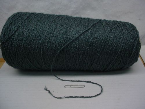 Desperado Dark Blue 1200 ypp Soft Rayon Weaving Boucle Cone Yarn ~ 1.15 lbs