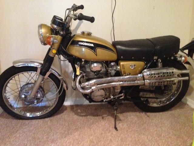 1971 honda 350 scrambler motorcycle