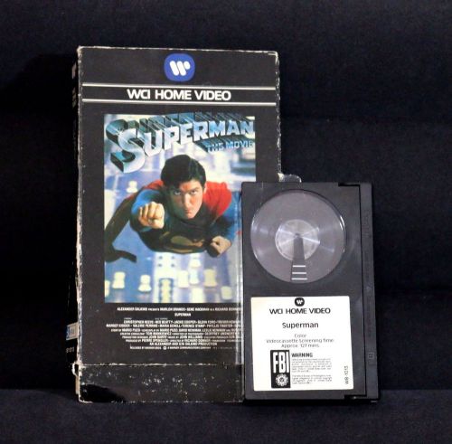 Rare beta wci home superman color video cassette