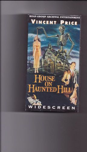 HOUSE ON HAUNTED HILL Widescreen Edition VHS Vincent Price NEW/SEALED!