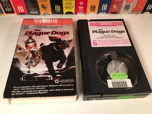 * The Plague Dogs Betamax NOT VHS 1982 Animation Drama Beta 80&#039;s Charter