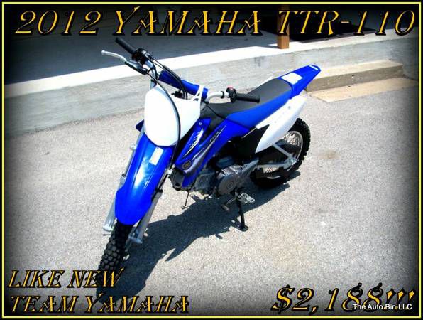 2012 Yamaha TT-R 110EB LIKE BRAND NEW RUNS GREAT!!!