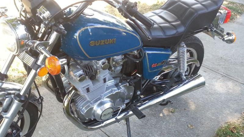1981 Suzuki GS 450L blue with LESS THAN A 1000 miles and in Excellent Shape!!